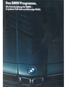1986 BMW RANGE BROCHURE GERMAN