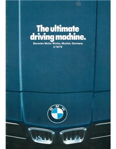 1978 BMW PROGRAMM PROSPEKT ENGLISCH