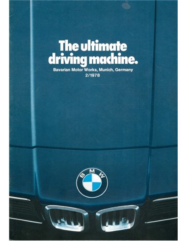 1978 BMW PROGRAMM PROSPEKT ENGLISCH