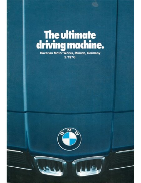 1978 BMW PROGRAMMA BROCHURE ENGELS