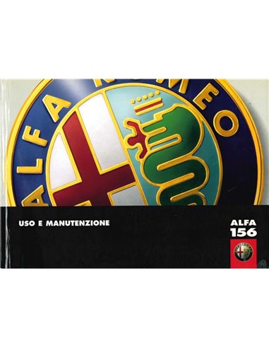 2000 ALFA ROMEO 156 OWNERS MANUAL ITALIAN