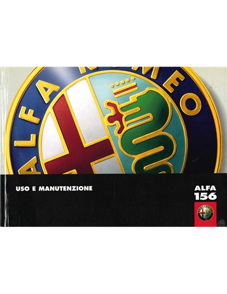 2000 ALFA ROMEO 156 BETRIEBSANLEITUNG ITALIENISCH