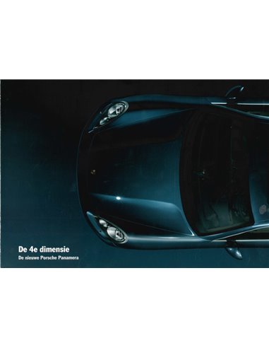 2008 PORSCHE PANAMERA BROCHURE DUTCH