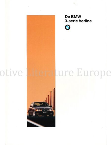 1995 BMW 3 SERIE SEDAN BROCHURE NEDERLANDS (BELGIË)