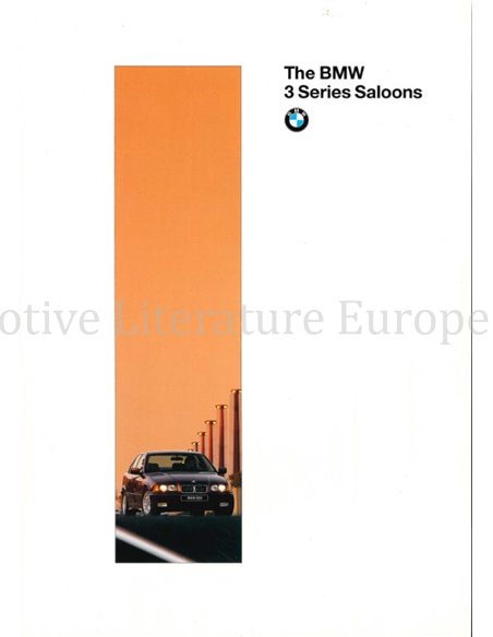 1995 BMW 3 SERIES SALOON BROCHURE ENGLISH