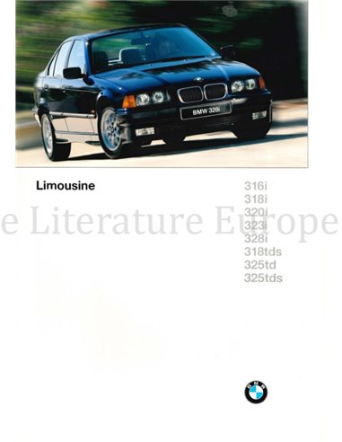 1996 BMW 3 SERIE SEDAN BROCHURE DUITS