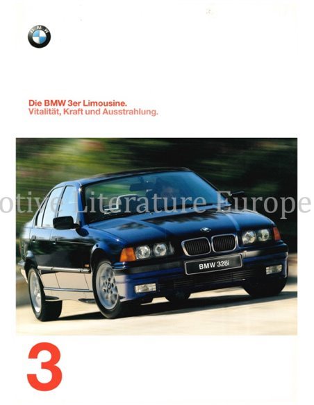 1997 BMW 3 SERIE SEDAN BROCHURE DUITS