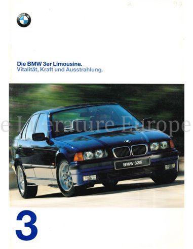 1997 BMW 3 SERIE SEDAN BROCHURE DUITS