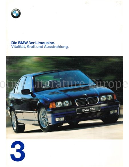 1997 BMW 3 SERIES SALOON BROCHURE GERMAN