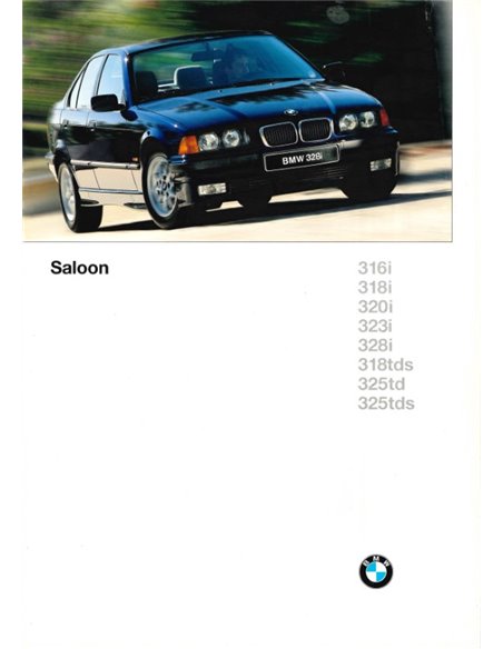 1996 BMW 3 SERIES SALOON BROCHURE ENGLISH