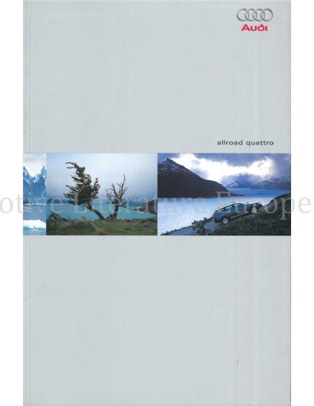 2000 AUDI ALLROAD QUATTRO BROCHURE DUITS