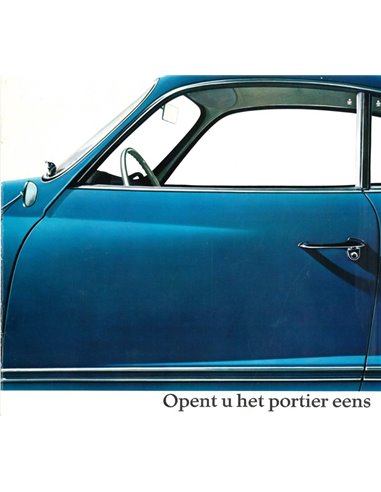 1962 VOLKSWAGEN KARMANN GHIA BROCHURE DUTCH