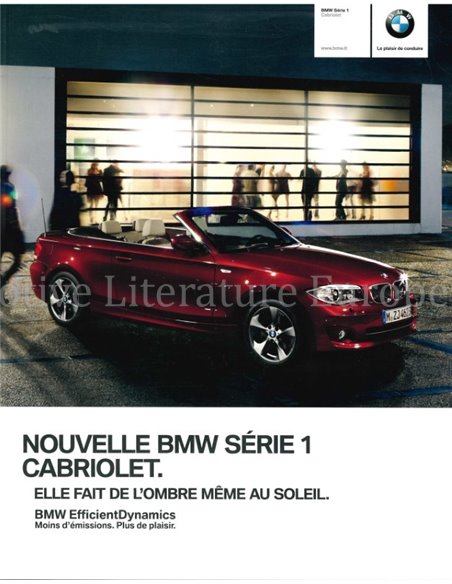 2011 BMW 1 SERIE CABRIOLET BROCHURE FRANS