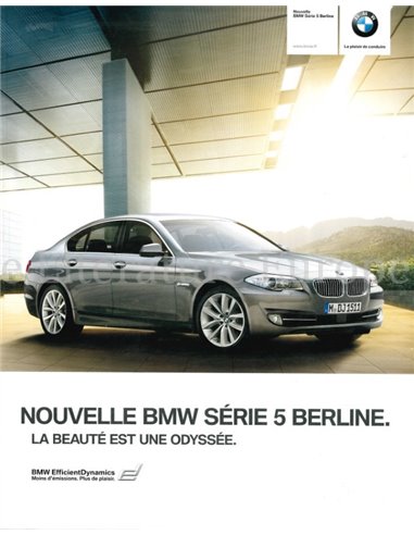 2009 BMW 5 SERIES SALOON BROCHURE FRENCH