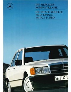 1988 MERCEDES BENZ 190D BROCHURE DUITS