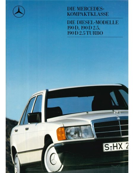 1988 MERCEDES BENZ 190D BROCHURE GERMAN