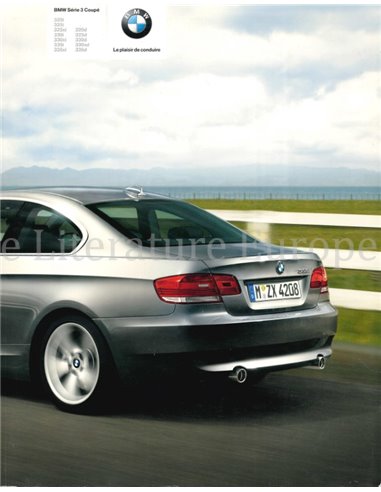 2008 BMW 3 SERIES COUPÉ BROCHURE FRENCH