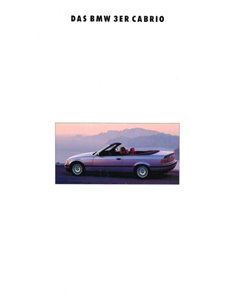 1993 BMW 3 SERIE CABRIOLET BROCHURE GERMAN