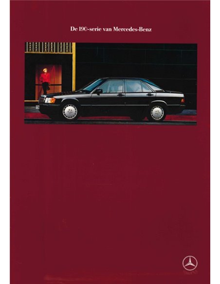 1989 MERCEDES BENZ 190 BROCHURE NEDERLANDS