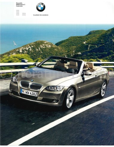 2007 BMW 3ER CABRIO PROSPEKT FRANZÖSISCH