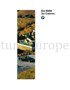 1995 BMW 3 SERIES CONVERTIBLE BROCHURE GERMAN