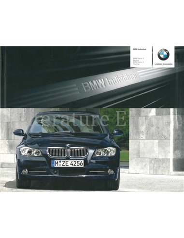 2006 BMW 3ER LIMOUSINE / TOURING INDIVIDUAL HARDCOVER PROSPEKT FRANZÖSISCH
