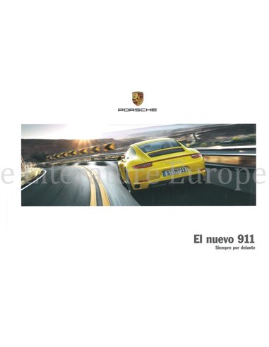 2017 PORSCHE 911 CARRERA | TARGA HARDCOVER BROCHURE SPAANS