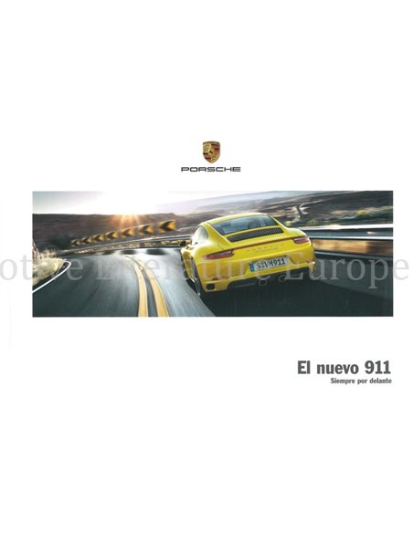 2017 PORSCHE 911 CARRERA | TARGA HARDBACK BROCHURE SPAIN