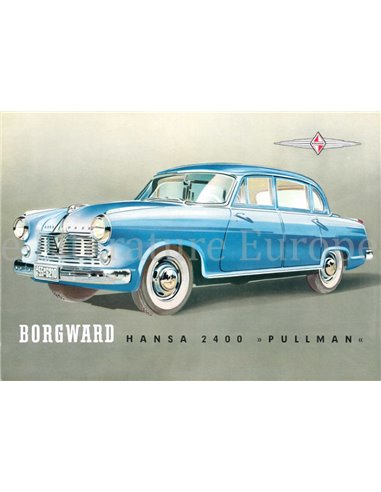 1952 BORGWARD HANSA 2400 PULLMAN BROCHURE GERMAN