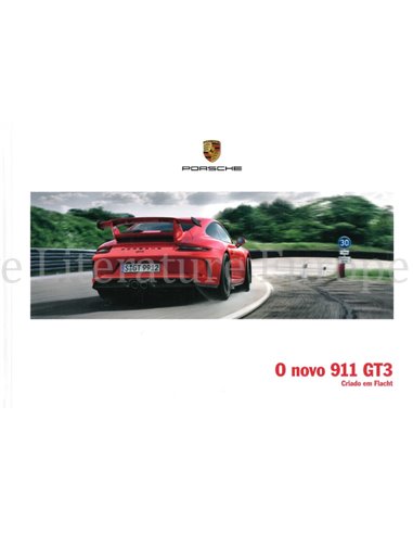 2018 PORSCHE 911 GT3 HARDCOVER PROSPEKT PORTOGESISCH