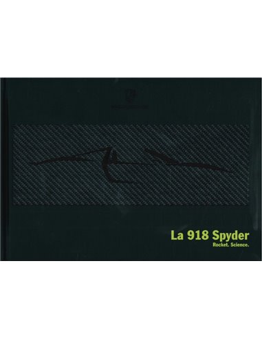 2015 PORSCHE 918 SPYDER HARDBACK BROCHURE ITALIAN