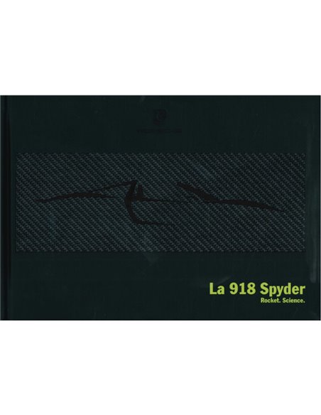 2015 PORSCHE 918 SPYDER HARDCOVER PROSPEKT ITALIENISCH