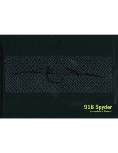 2015 PORSCHE 918 SPYDER HARDCOVER BROCHURE SPAANS