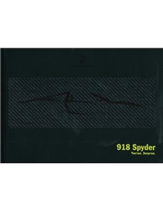 2015 PORSCHE 918 SPYDER HARDCOVER PROSPEKT RUSSISCH