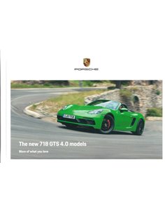 2020 PORSCHE 718 BOXSTER | CAYMAN GTS 4.0 HARDCOVER BROCHURE ENGELS