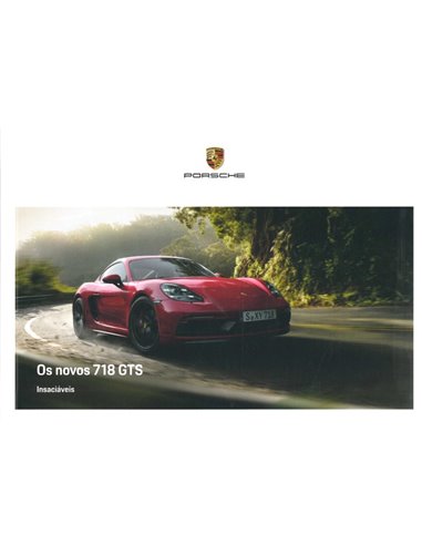 2018 PORSCHE 718 BOXSTER | CAYMAN GTS HARDBACK BROCHURE portugese