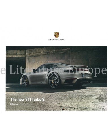 2020 PORSCHE 911 TURBO S HARDCOVER PROSPEKT ENGLISCH