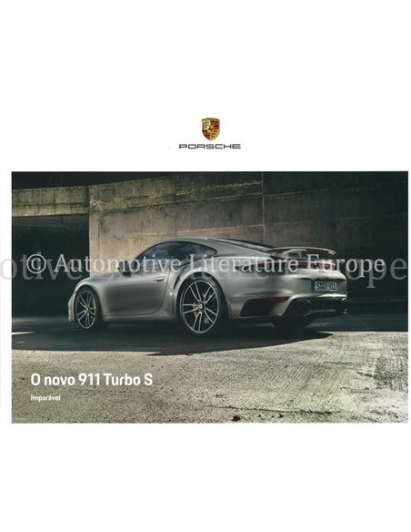 2020 PORSCHE 911 TURBO S HARDCOVER PROSPEKT PORTUGIESISCH
