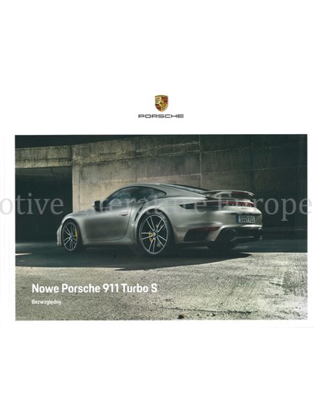 2020 PORSCHE 911 TURBO S HARDCOVER PROSPEKT POLNISCH
