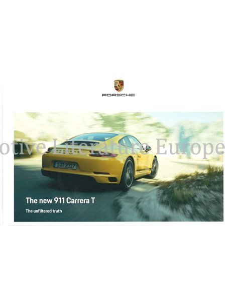 2018 PORSCHE 911 CARRERA T BROCHURE ENGELS