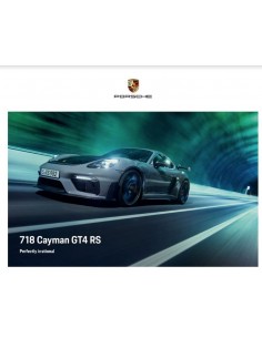 2022 PORSCHE 718 CAYMAN GT4 RS HARDBACK BROCHURE GERMAN