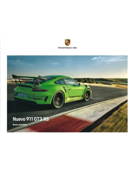 2019 PORSCHE 911 GT3 RS HARDCOVER PROSPEKT SPANISCH