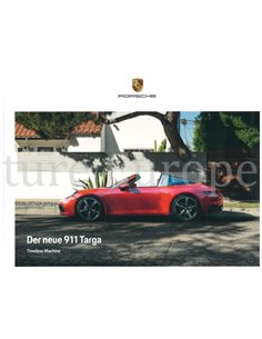 2021 PORSCHE 911 TARGA HARDBACK BROCHURE GERMAN