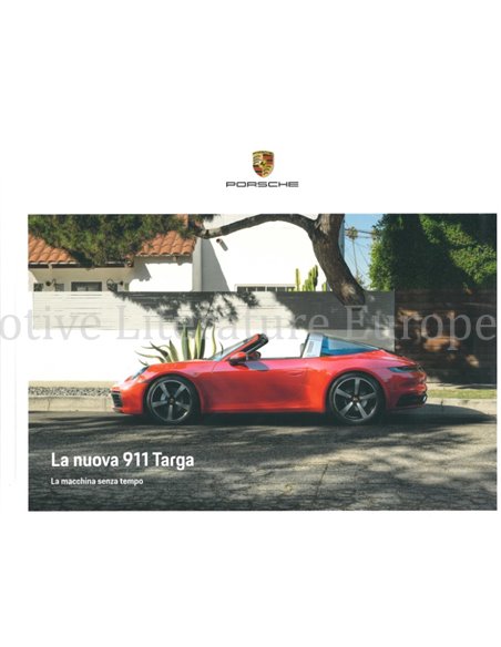 2021 PORSCHE 911 TARGA HARDBACK BROCHURE ITALIAN