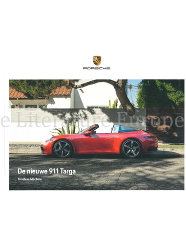 2021 PORSCHE 911 TARGA HARDCOVER PROSPEKT NIEDERLÄNDISCH