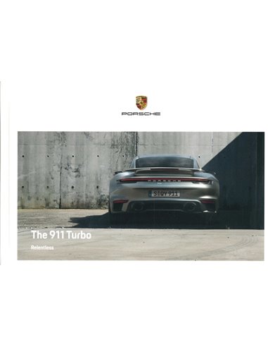 2022 PORSCHE 911 TURBO HARDCOVER PROSPEKT ENGLISCH