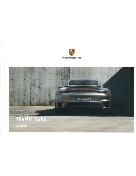 2022 PORSCHE 911 TURBO HARDCOVER BROCHURE ENGELS