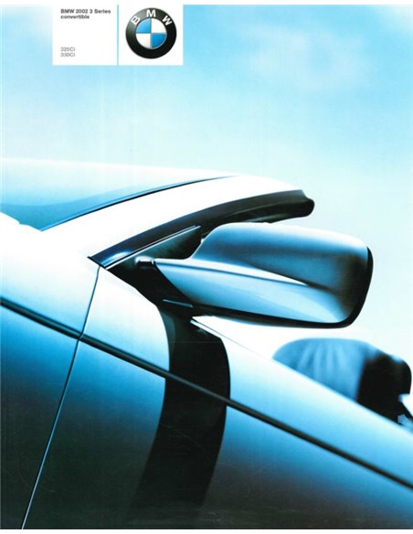 2002 BMW 3 SERIE CABRIO BROCHURE ENGELS (USA)