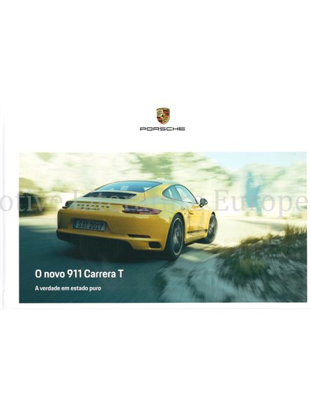 2018 PORSCHE 911 CARRERA T BROCHURE PORTUGEES