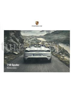 2021 PORSCHE 718 SPYDER HARDBACK BROCHURE ENGLISH